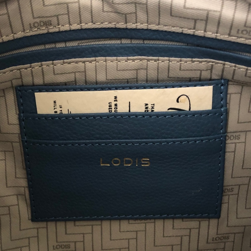 NWT LODIS Genuine Leather Studded Detail Solange Crossbody - Picture 10 of 11